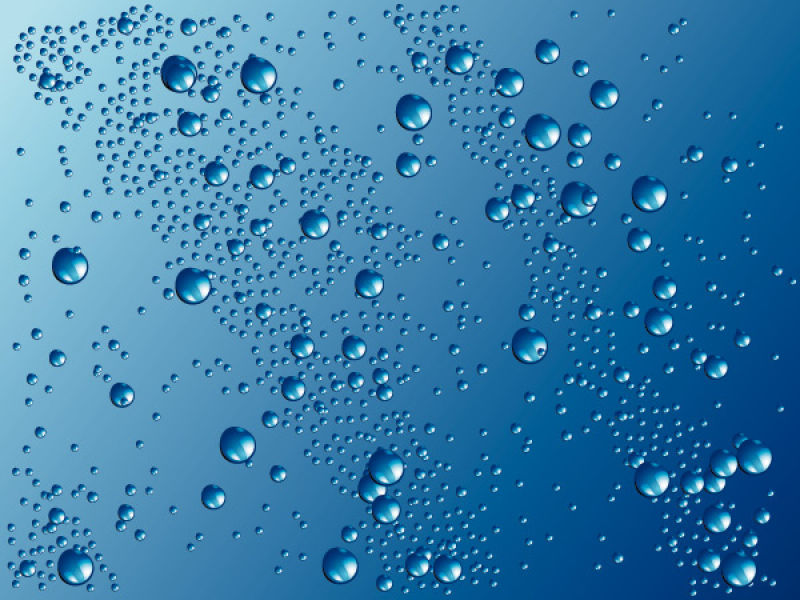 矢量抽象现代蓝色水滴元素现代背景设计