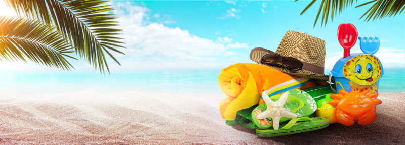 和宝宝来一起海边度假旅行吧