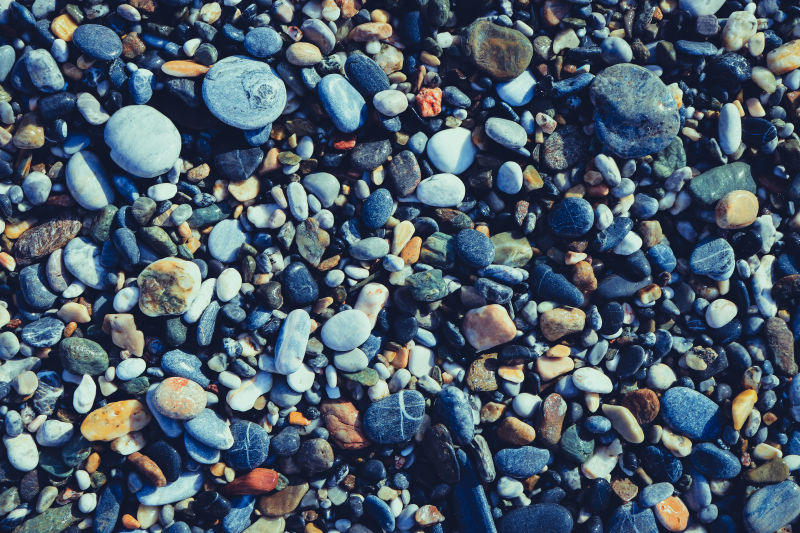 航海背景海滩上的鹅卵石