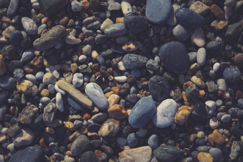 航海背景海滩上的鹅卵石