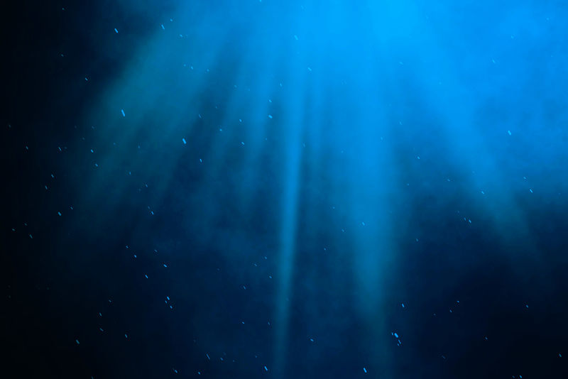 水下海洋有光线的海洋三维插图蓝色自然