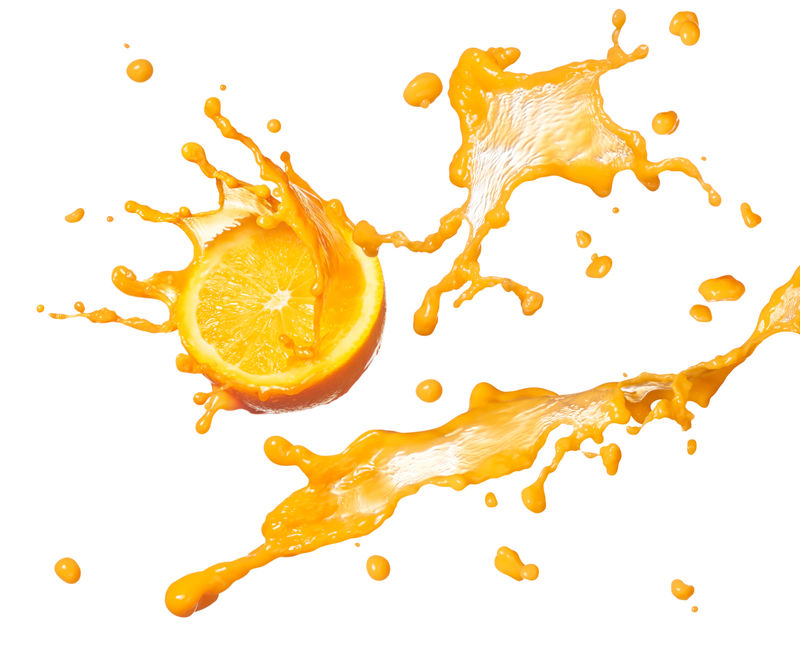 橘子汁splashing