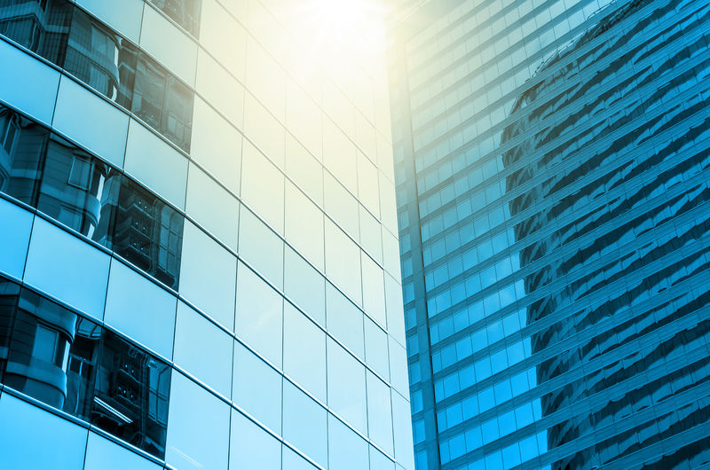 现代商务建筑摩天大楼玻璃-建筑商业理念