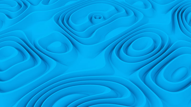 蓝色抽象背景三维插图