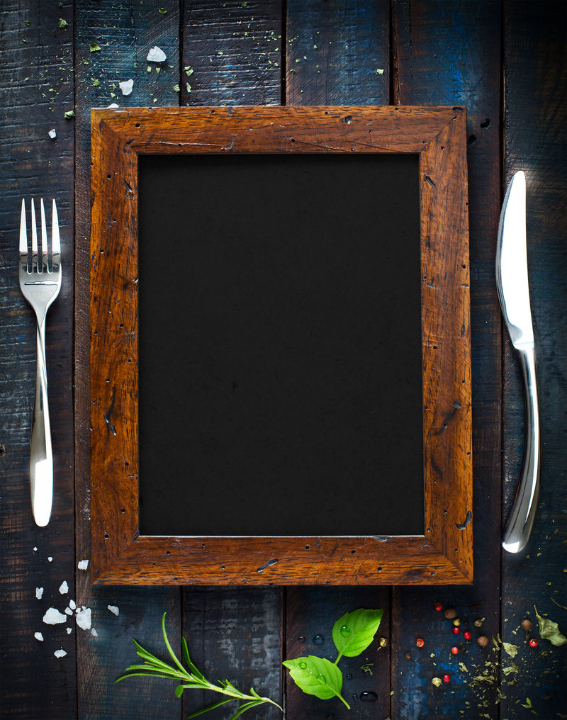 餐厅咖啡菜单模板设计-食品的传单