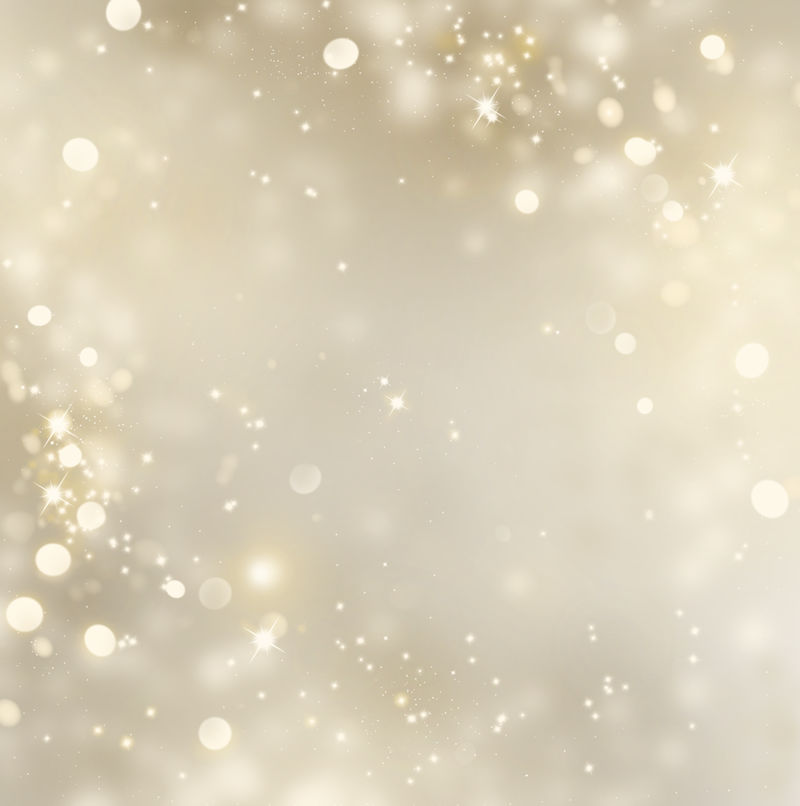 圣诞节背景-金色假日闪烁的抽象闪光离焦背景与闪烁的星星-模糊的博克