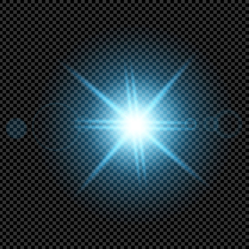 辉光效应星的创意概念矢量集在黑色背景下迸发出火花。为说明模板艺术设计，旗帜圣诞庆祝，魔术闪光能量射线