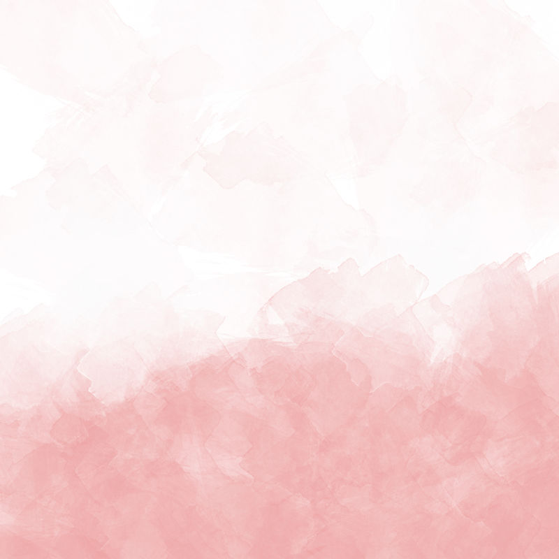 白纸背景上的粉红色墨水和水彩纹理-油漆泄漏和ombre效应-手绘抽象形象