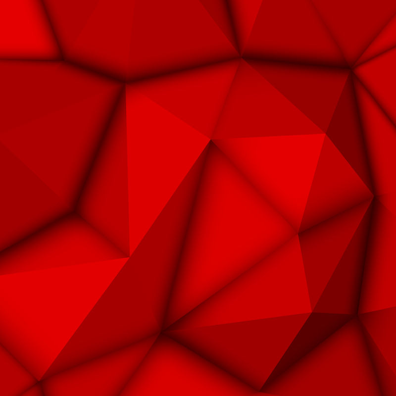 红色抽象多边形背景向量