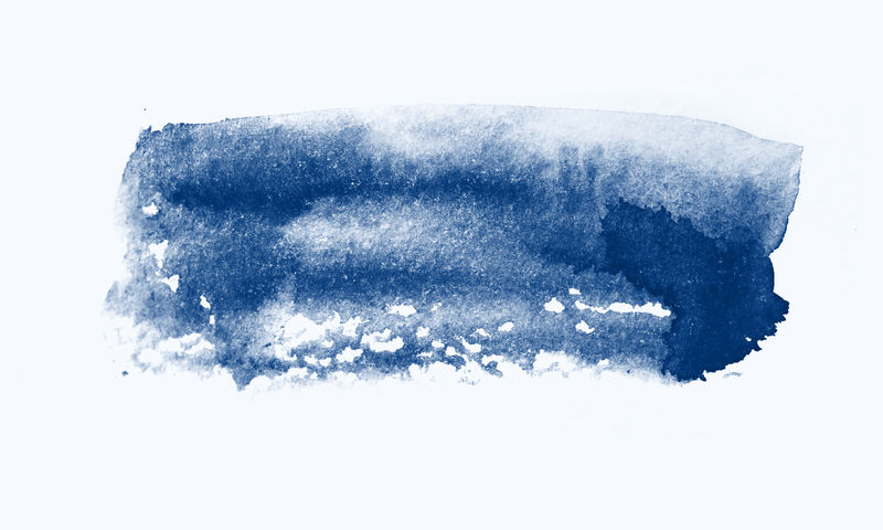 经典蓝色调抽象画笔水彩画格鲁格线为背景。时尚2020年色彩