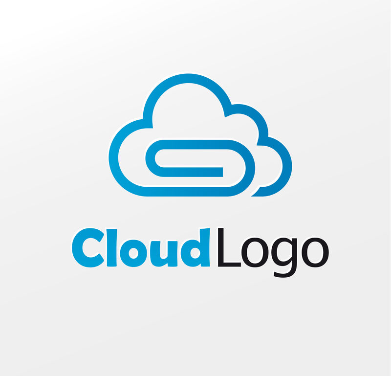 云向量标志-云图标-云技术徽标
