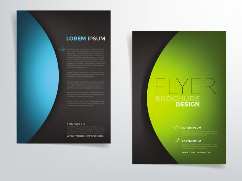 宣传册设计-封面报告小册子的矢量设计