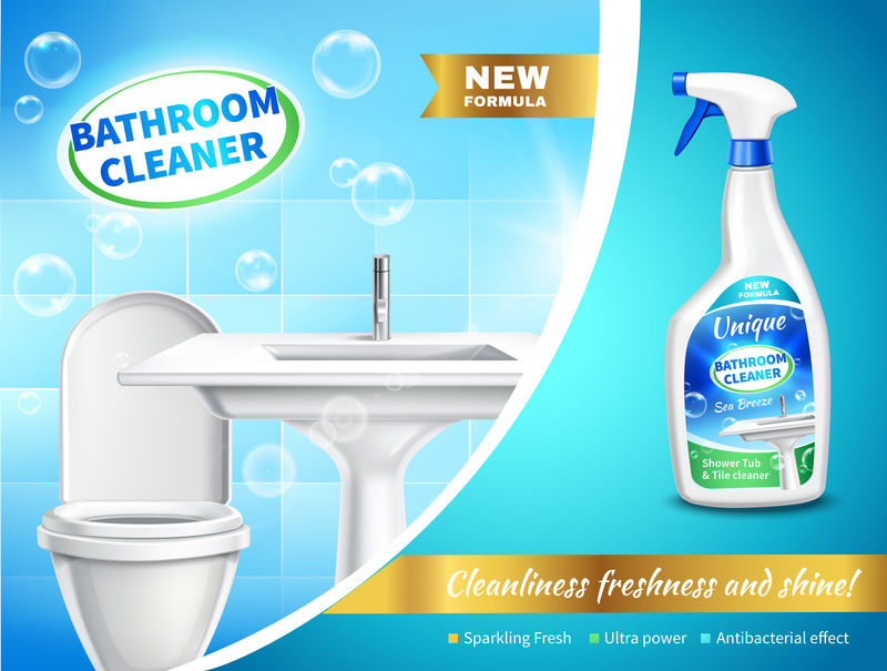 浴室清洁剂广告构成
