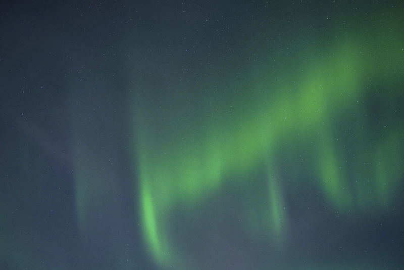 挪威洛弗顿岛上的北极光