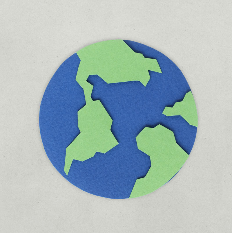 地球图标纸工艺设计