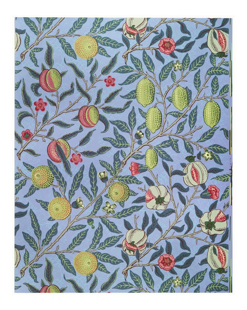 复古水果插画墙壁艺术印刷品和海报设计混搭自威廉·莫里斯的原创艺术作品
