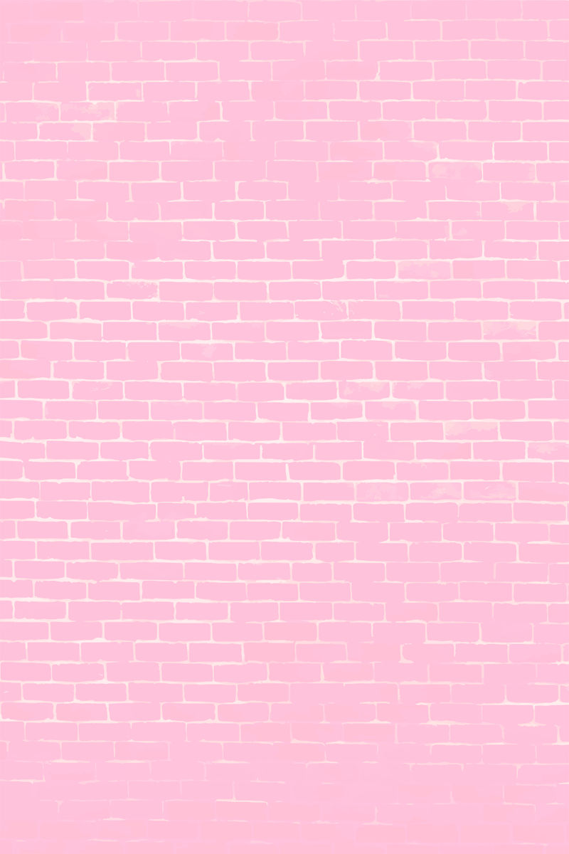 粉彩粉色砖墙纹理背景向量