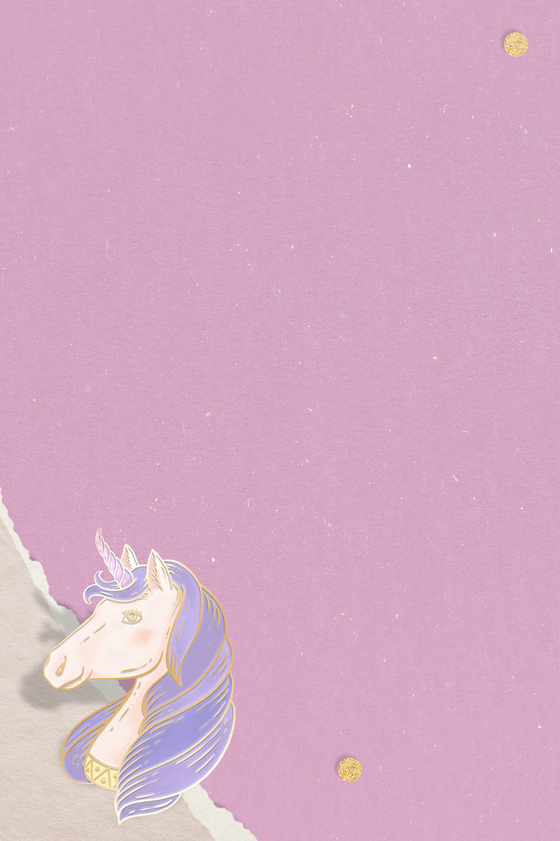粉彩紫色鬃毛独角兽设计空间