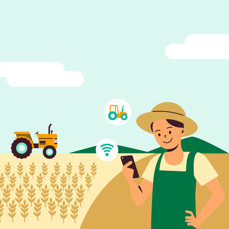 智能农业传感器系统矢量数字农业技术