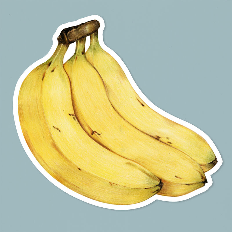 鲜香蕉食品图