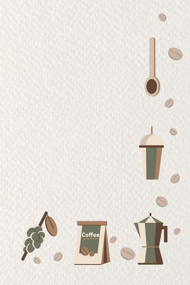 咖啡海报设计模板向量