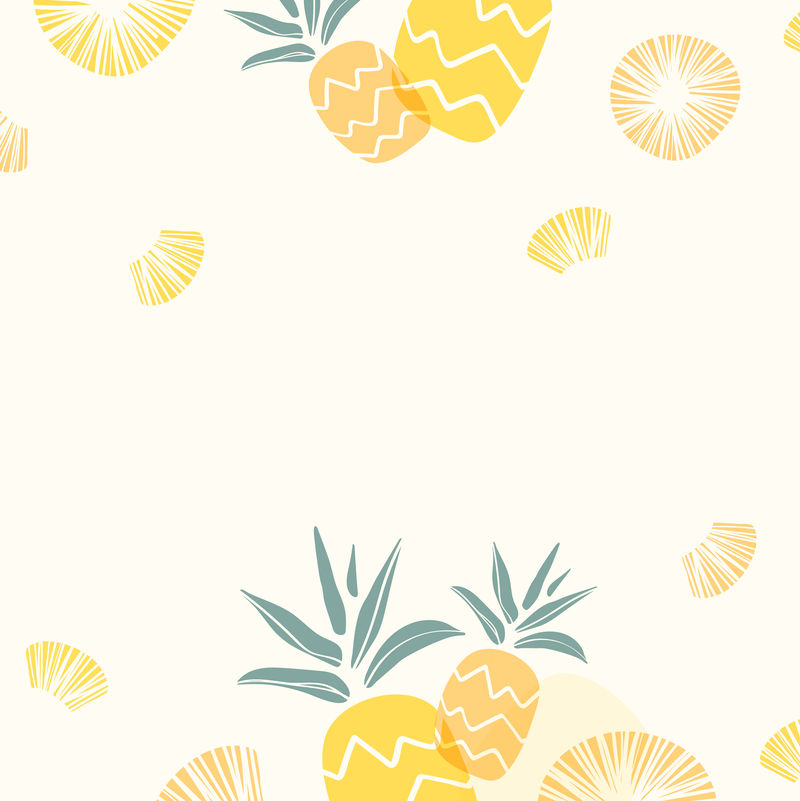 设计空间矢量的菠萝图案背景