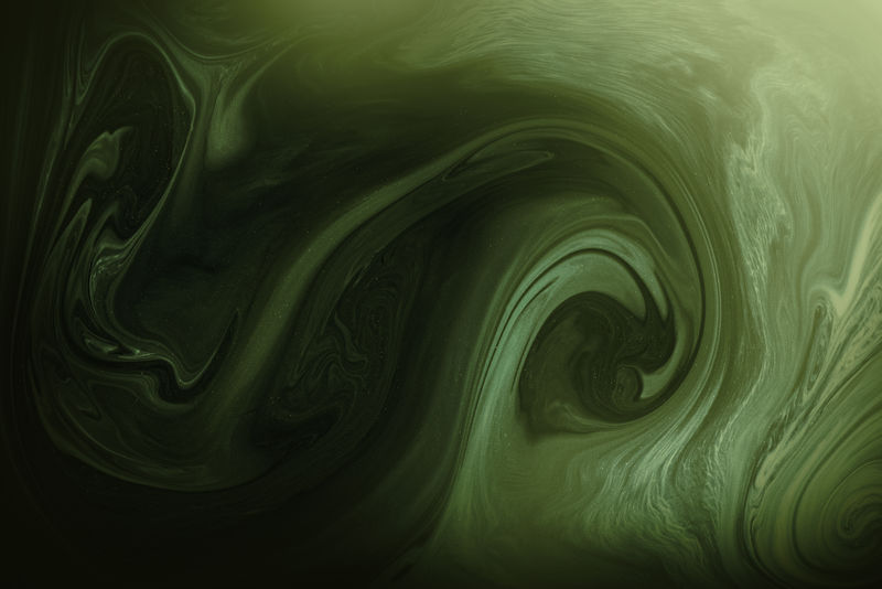 深绿色漩涡图案背景