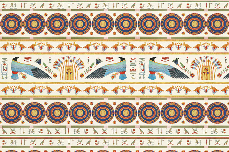埃及装饰图案背景