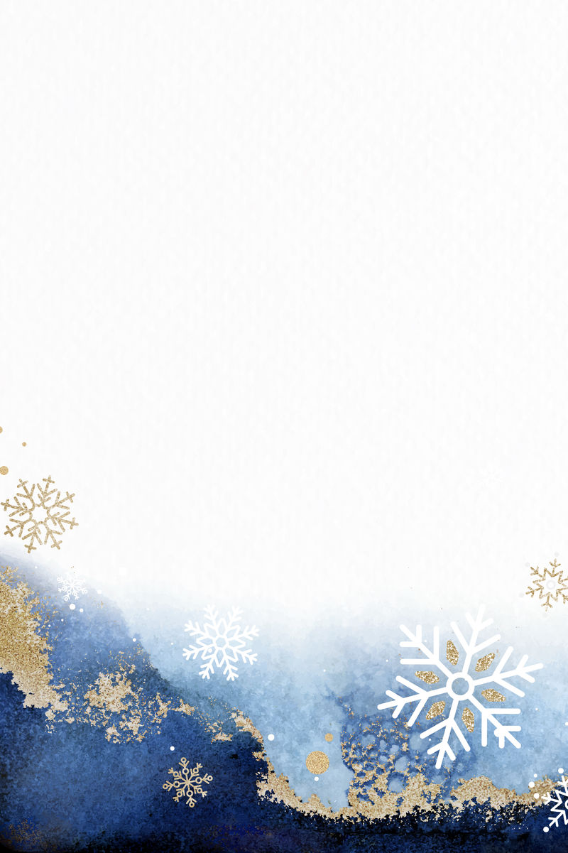 闪烁背景向量上的雪花圣诞框架