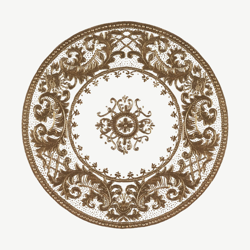 复古花卉曼荼罗图案图案载体由Noritake factory中国陶瓷餐具设计公司混合而成