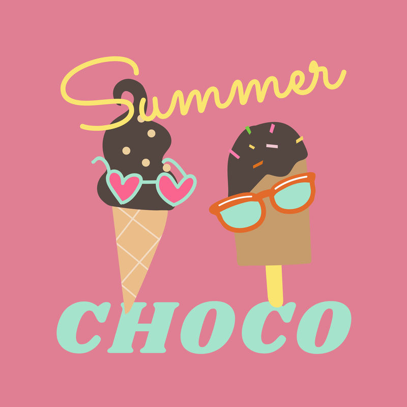 夏季巧克力冰淇淋
