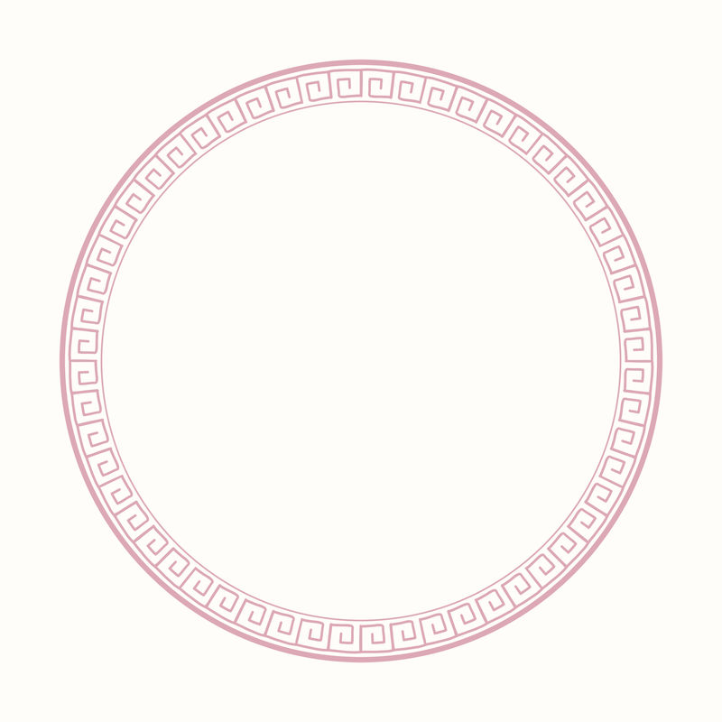 中国框架psd东方木版图案粉色圆圈