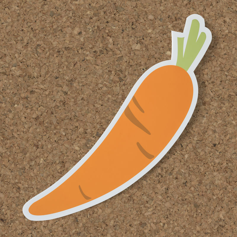 健康营养胡萝卜切块图标