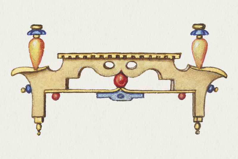 维多利亚时代的臂形外套元素插图