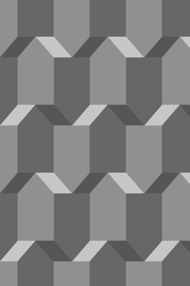 五边形三维几何图案矢量灰色背景抽象风格