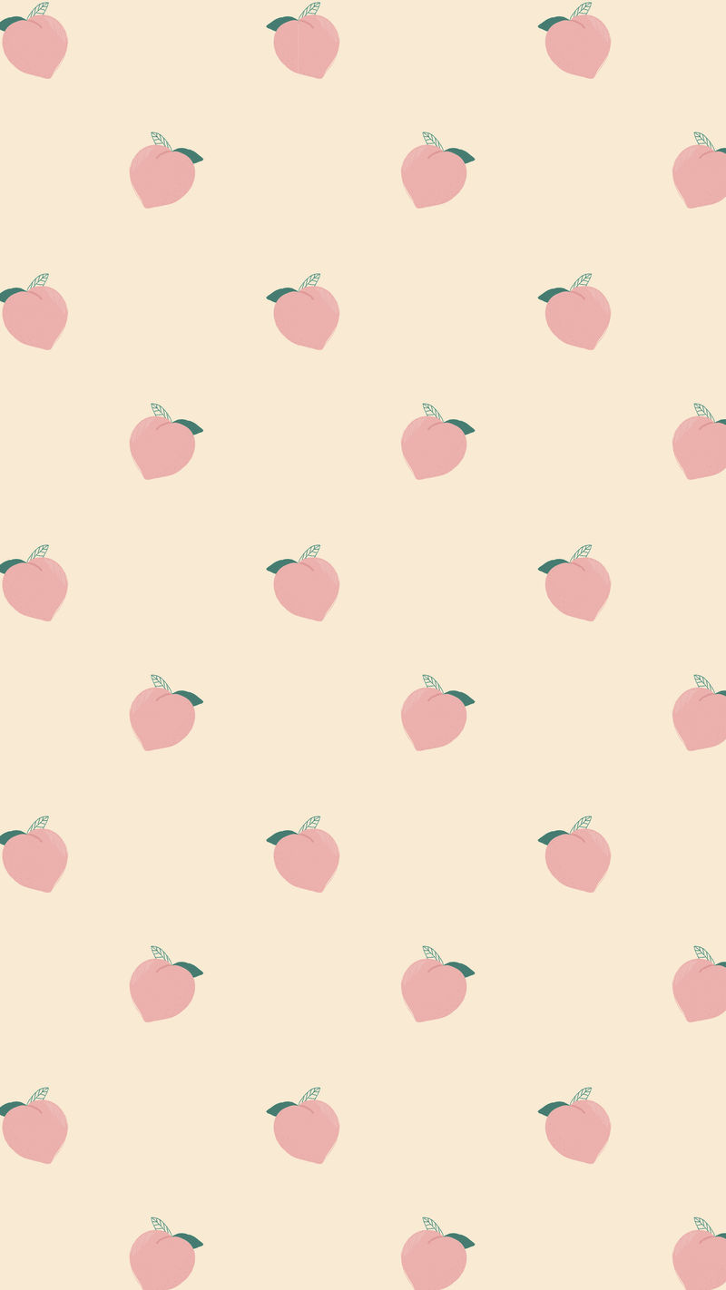 水果桃图案粉彩背景