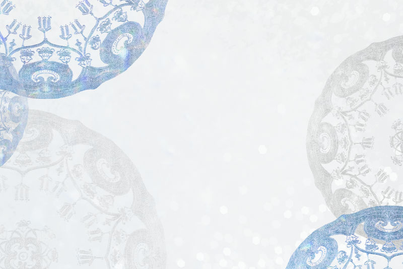 复古花卉曼荼罗图案背景为蓝色由Noritake factory中国瓷器餐具设计公司混合而成