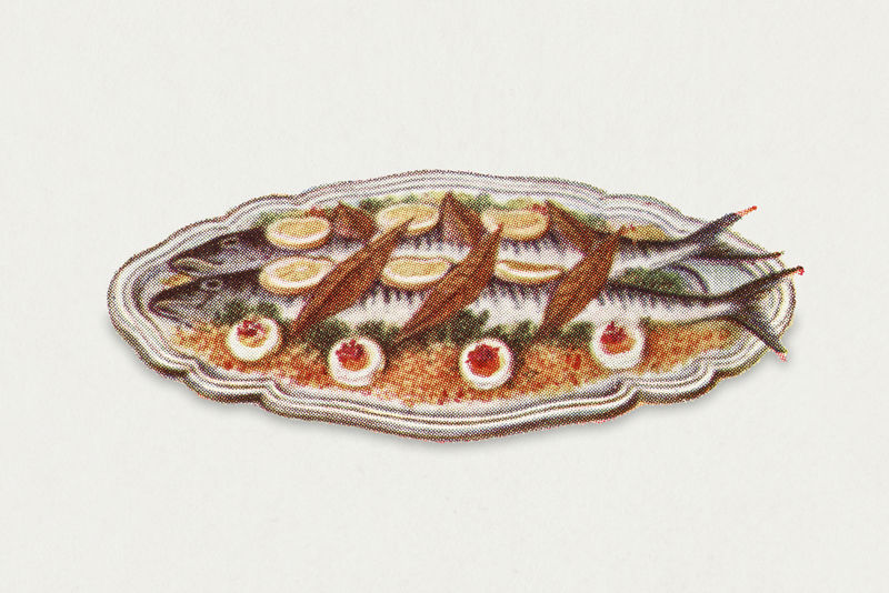 陈年调味鲭鱼菜肴插图