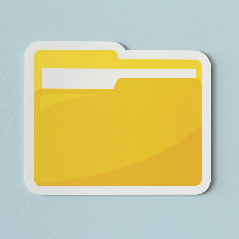 黄色文件夹的图标