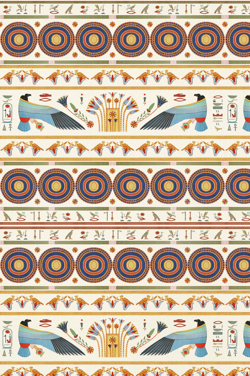 埃及装饰图案背景