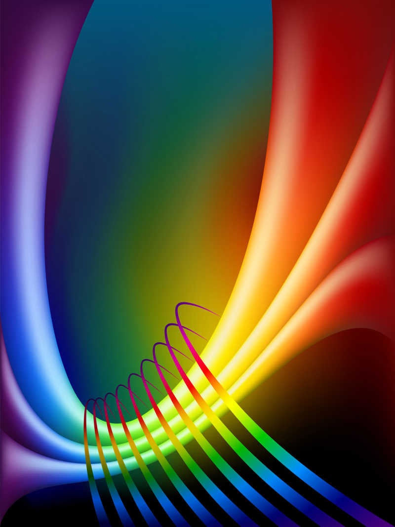 矢量彩虹抽象背景