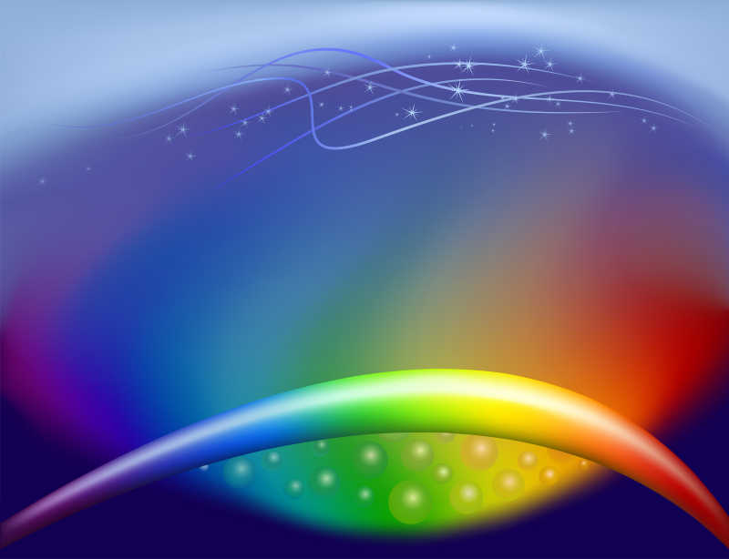 矢量抽象彩虹的背景
