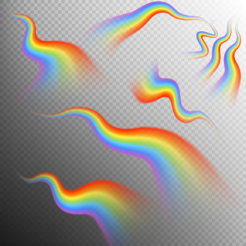 彩虹矢量插图