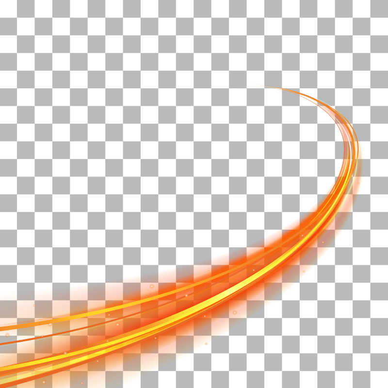 橙色的发光线条矢量背景