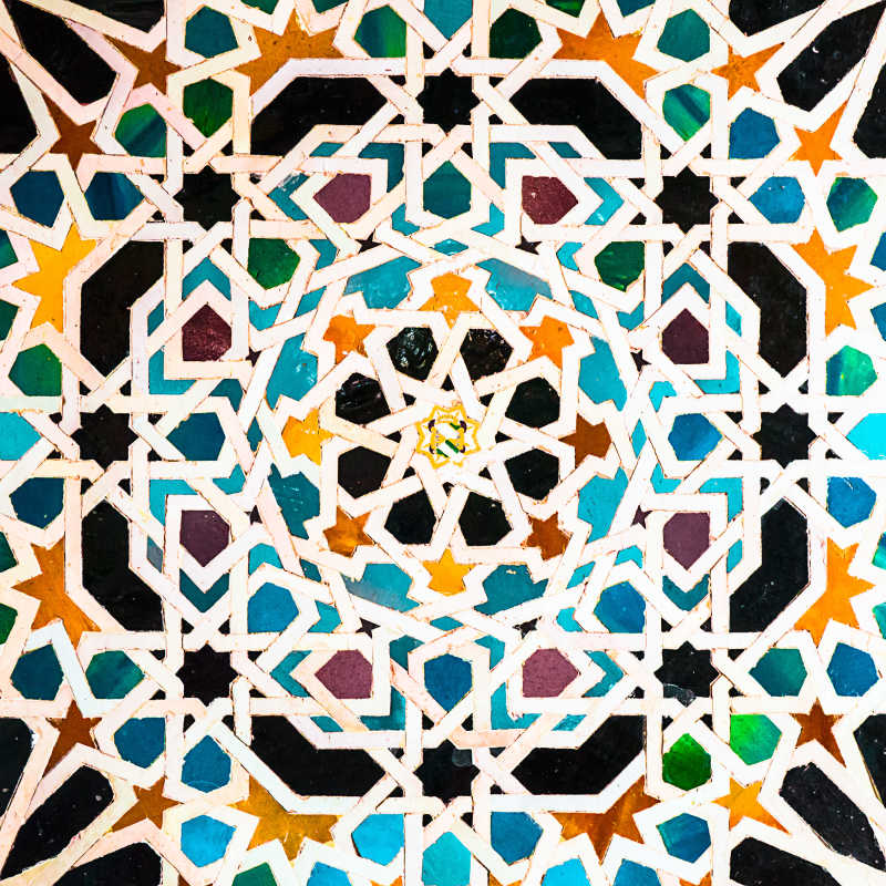 阿拉伯瓷砖背景