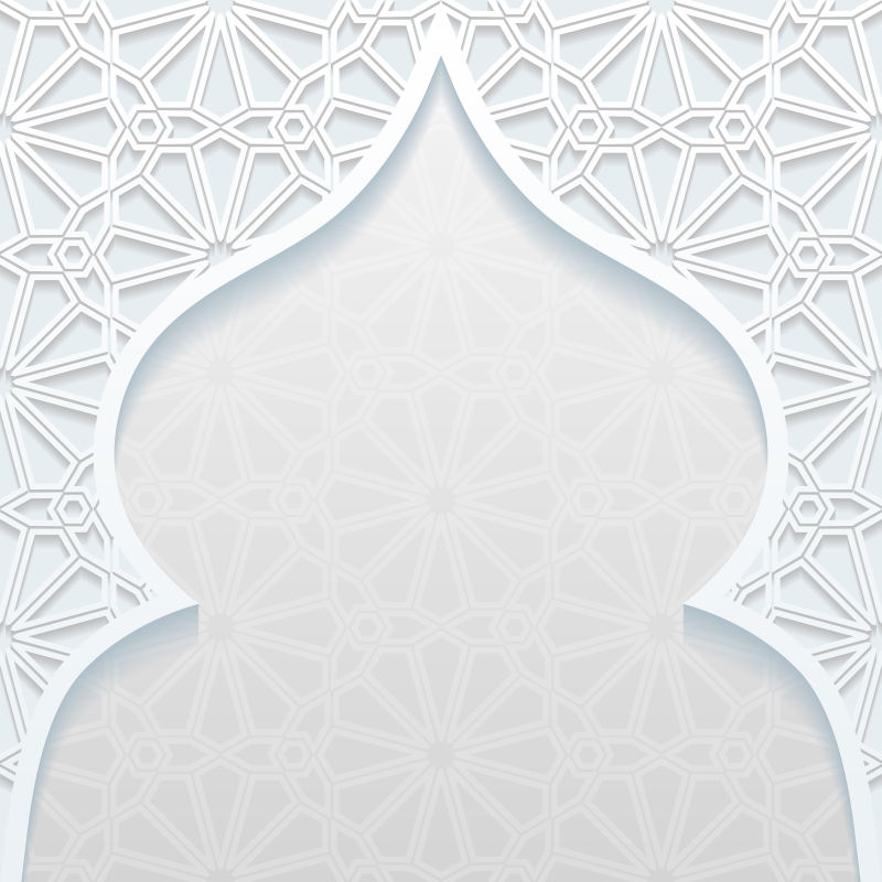 矢量传统伊斯兰思想装饰抽象背景