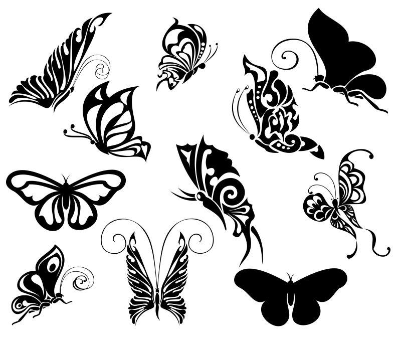 美丽的蝴蝶纹身
